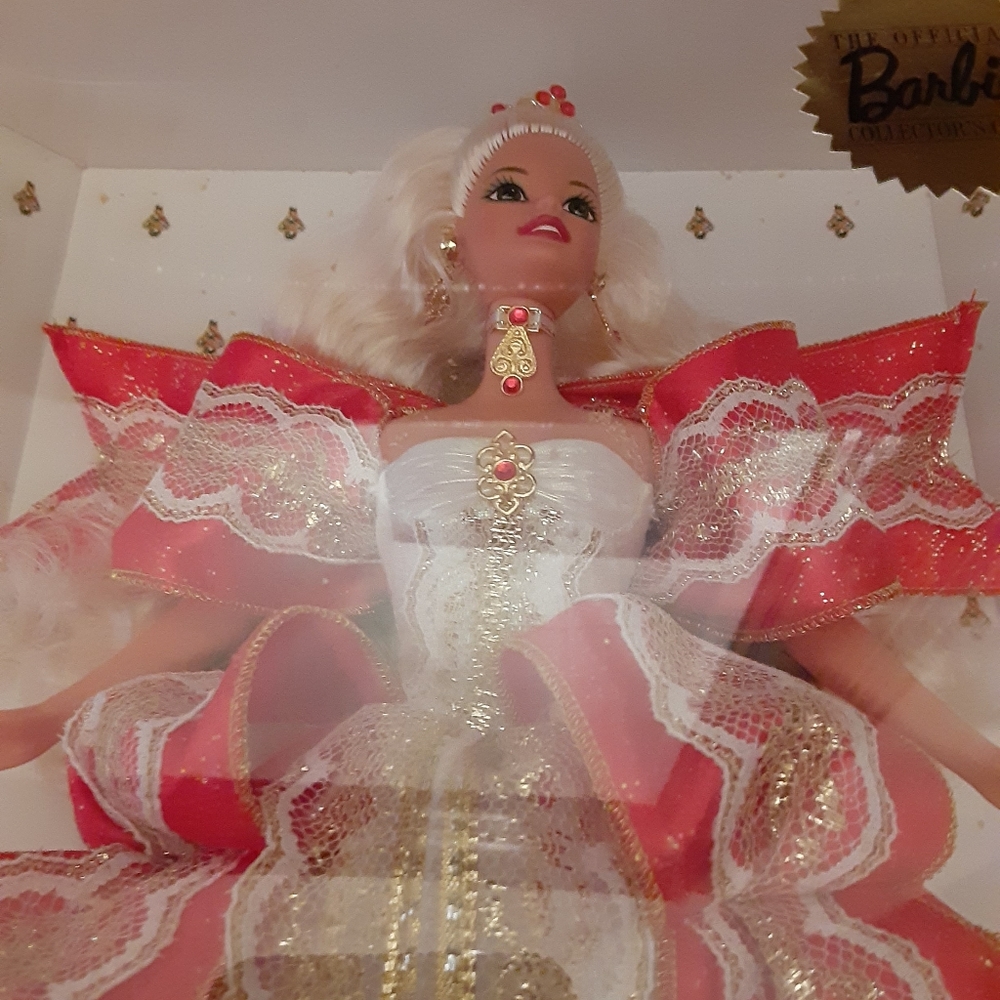 Barbie Happy Holidays 1997 Vintage Blonde Barbie - Picture 3 of 8